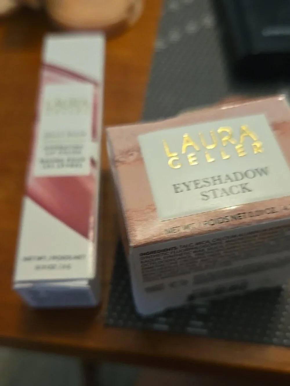 Laura Geller Plum Jelly Balm & Clear Canvas Eyeshadow Trio
